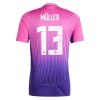 Maglia ufficiale Germania Muller 13 Trasferta Euro 2024 per Bambino